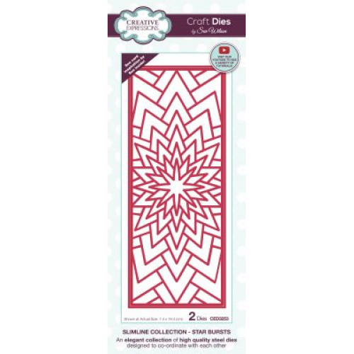 star bursts - sue wilson slimline collection ced3253